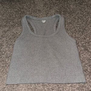 Aerie Size Medium, Gray Fluffy Pajama Top